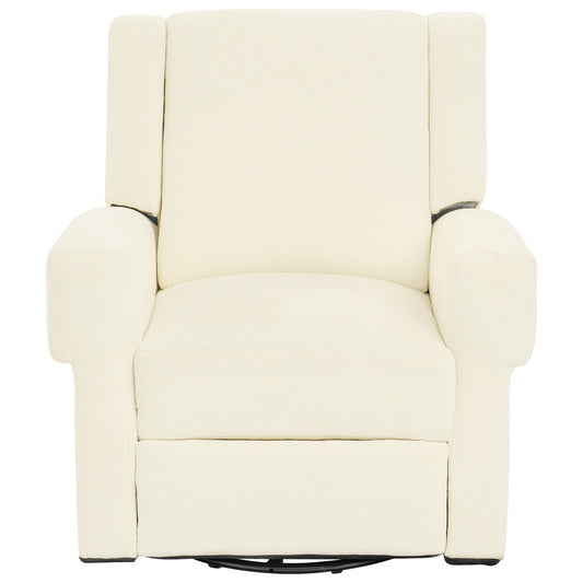 Manual Recliner Chair With Swivel Rocker Function, Dual Recline Angles