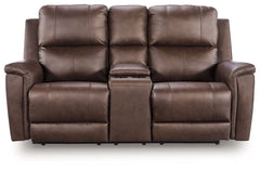 Bleckley - Power Reclining Loveseat With Console / Adjustable Headrest
