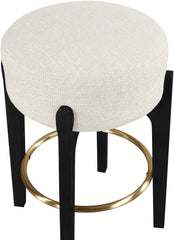 Torino - Backless Counter Stool With Brushed Black Base (Set of 2)