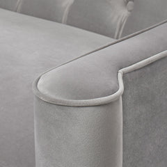 Ken - Upholstered Button Tufted Sofa - Opal Gray