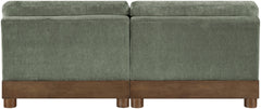 Turin - Chenille Fabric Upholstered Modular Sectional - Green
