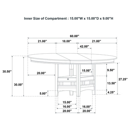 Davis - 5 Piece Oval Extension Leaf Dining Set With Pedestal Base - Light Oak