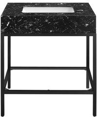 Marmo - Engineered Marble Bathroom Vanity With Black Base