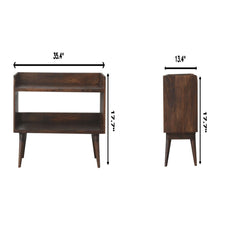 Nordic Storage Bench - Walnut