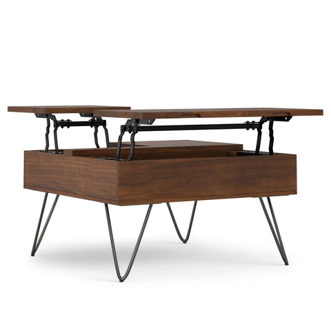 Hunter - Square Lift Top Coffee Table - Walnut