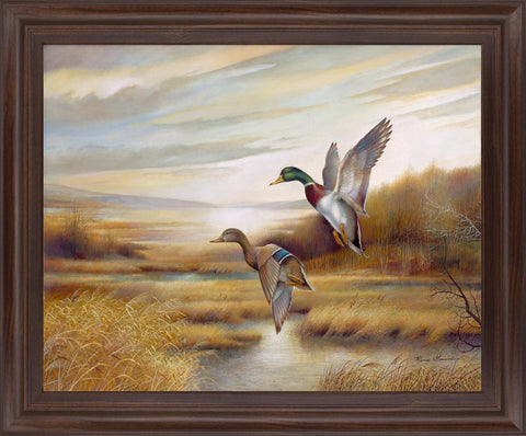 Autumn Marsh Duo - 28" x 34" Framed Wall Art