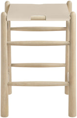 Santos - Backless Counter Stool With Stained Natural Base