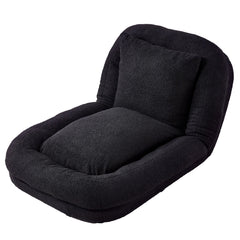 Contemporary Folding Sofa Chair With 5 Adjustable Positions For Gaming, Meditation, And Relaxation