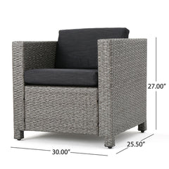 Stylish Outdoor Club Chair With Weather Resistant Cushions