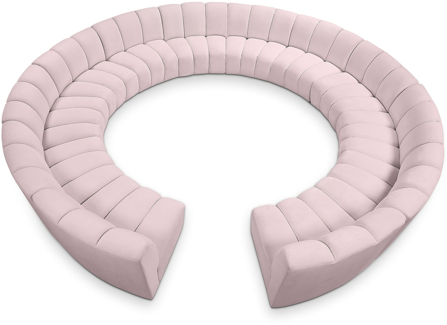 Infinity - 12 Piece Velvet Modular Sectional