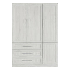 4 Door Wardrobe Armoire With 3 Drawers