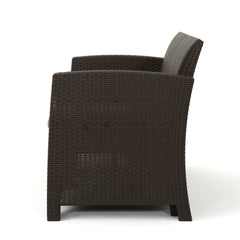 Outdoor Wicker Club Chair With Water Resistance