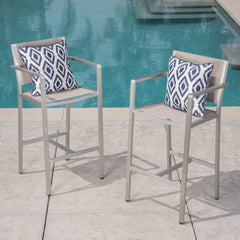 Outdoor Rust Proof Aluminum Barstools (Set of 2)