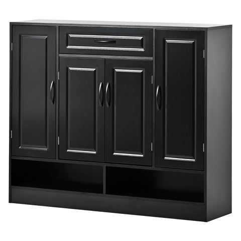 Sleek And Modern Shoe Cabinet With Adjustable Shelves, Space Saving Design