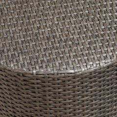 Barrel Side Table With Handcrafted Details