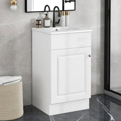 Bathroom Vanity With Sink, Cabinet With Adjustable Shelf