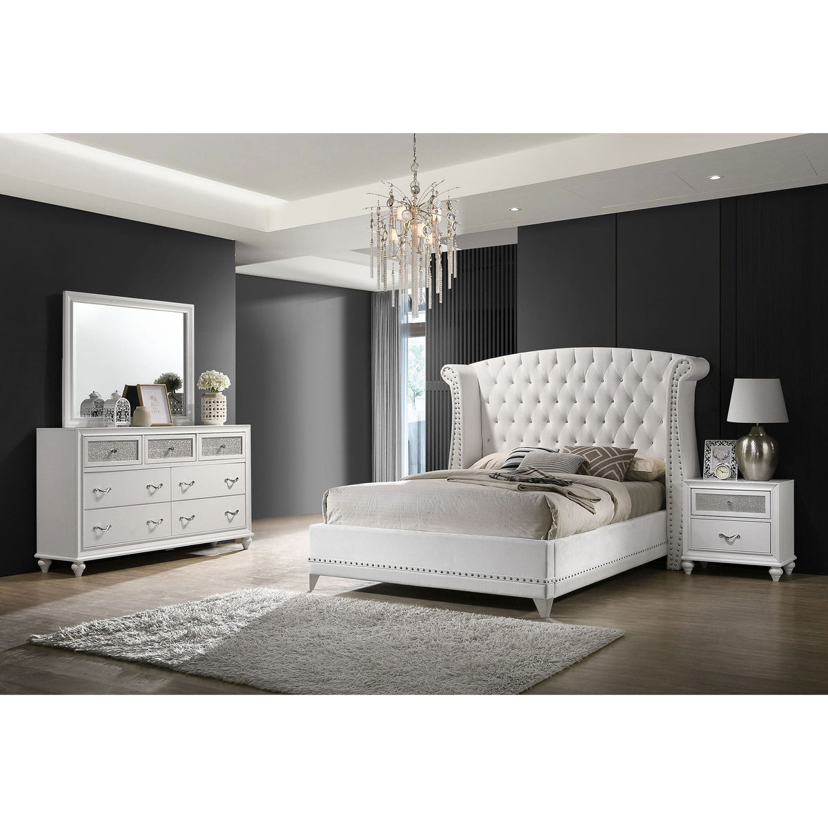 Randall - Bedroom Set With Wingback Bed