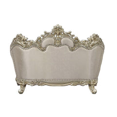 Danae - Loveseat With 5 Pillows - Fabric, Champagne & Gold