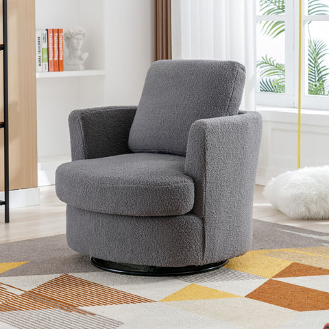 Swivel Accent Barrel 360 Degree Club Chair
