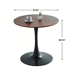 Mid-Century Tulip Table With Round Top, Pedestal Base