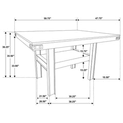 Walden - Counter Height Dining Table - Oak