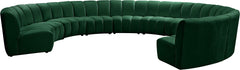 Infinity - 10 Piece Velvet Modular Sectional