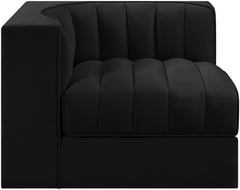Rummi - Velvet Performance Fabric Upholstered Modular Corner Chair