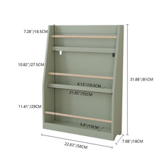 3 Tier Book Shelf, Compact Storage For Bedrooms