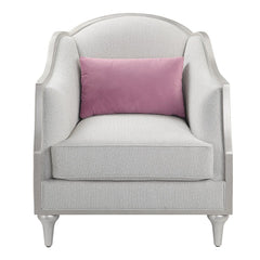 Kasa - Chair With Pillow - Beige Linen & Champagne
