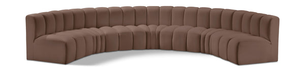 Arc - Faux Leather 7 Piece U-Shaped Modular Sofa