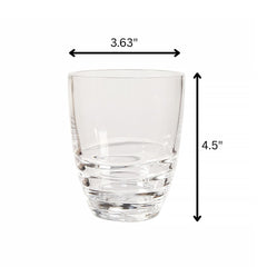 Leading Ware Swirl Acrylic Drinking Glasses (Set of 4)