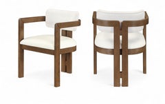 Ravina - Upholstered Dining Chair With Stained Brown Base (Set of 2)