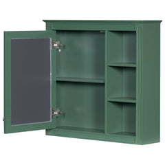 Wall Mounted Medicine Cabinet With Mirror And 3 Open Shelves