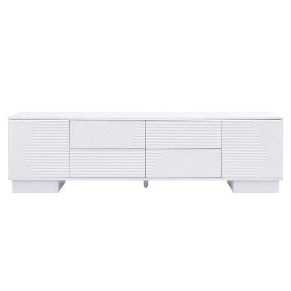Modern TV Stand With Storage Cabinets, 4 Drawers