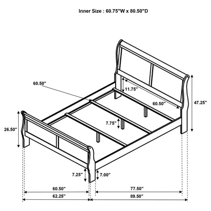 Bedroom Set With Curved Details
