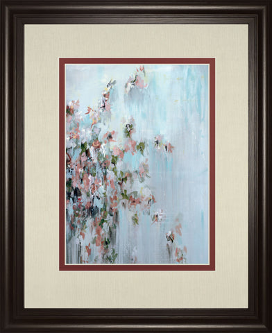 Wilting Away By Macy Cole - Framed Print Wall Art - Blue