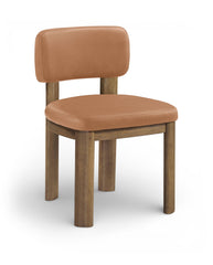 Paloma - Vegan Leather Upholstered Dining Chair (Set of 2) - Brown Frame