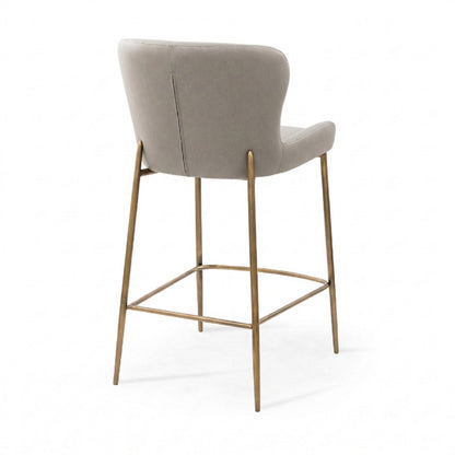 Modern Counter Stool With Upholstered Seat