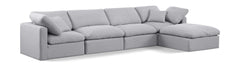 Indulge - Linen 5 Piece Modular Sectional With Chaise