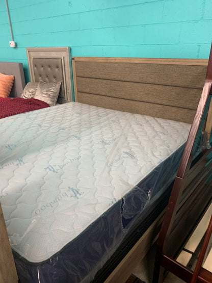 cama king de madera + dresser top +2 nightstand