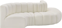 Arc - Faux Leather 5 Piece Modular Sofa