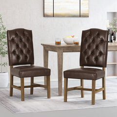 Elegant Dining Chair With Button Tufted Design