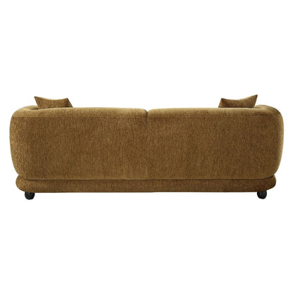 Lennox - Sofa With 2 Pillows - Brown Chenille