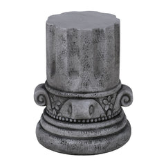 Outdoor End Table, Round Side Table For Patio And Garden - Antique Grey