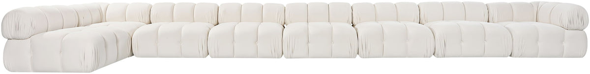 Orin - Velvet Performance Fabric Upholstered 8 Piece L-Shaped Sectional
