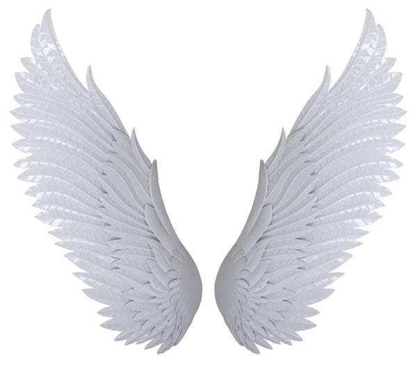 Metal Wall Decor Wings - Light Blue