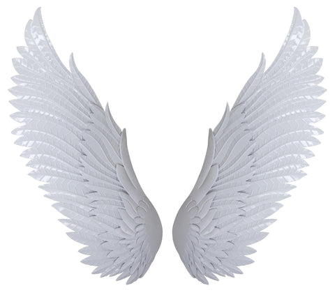 Metal Wall Decor Wings - Light Blue