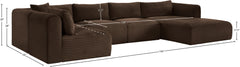 Shaggy - 5 Piece Modular U-Shaped Sectional