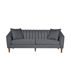 Contemporary 3 Seater Sofa With Plush Accents