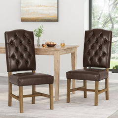Elegant Dining Chair With Button Tufted Design